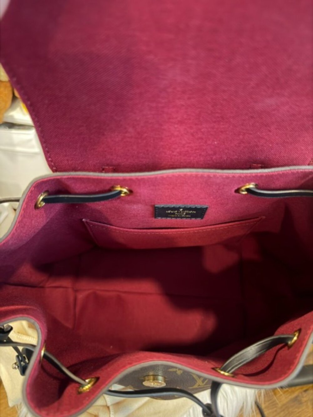 Louis Vuitton Monogram Leather Montsouris PM Backpack Noir - Picture 8 of 14